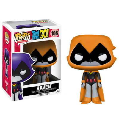 Funko Pop! TEEN TITANS GO!: Raven #108 [Orange Hood] 849803095086