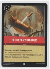 Disney Lorcana Floodborn Peter Pan's Dagger 135/204 Common NON-FOIL