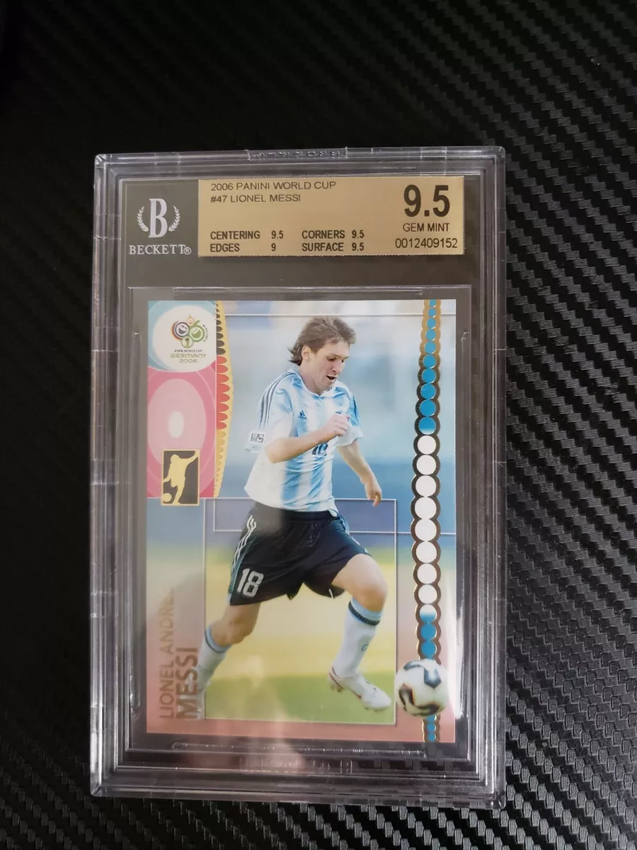 Panini World Cup 2006 Germany Lionel Messi Rookie #47 PSA BGS 9.5