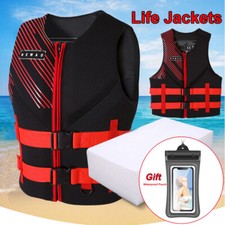 Adult Life Jacket Buoyancy Aid Surfing Kayak Swimming Neoprene Vest Watersports