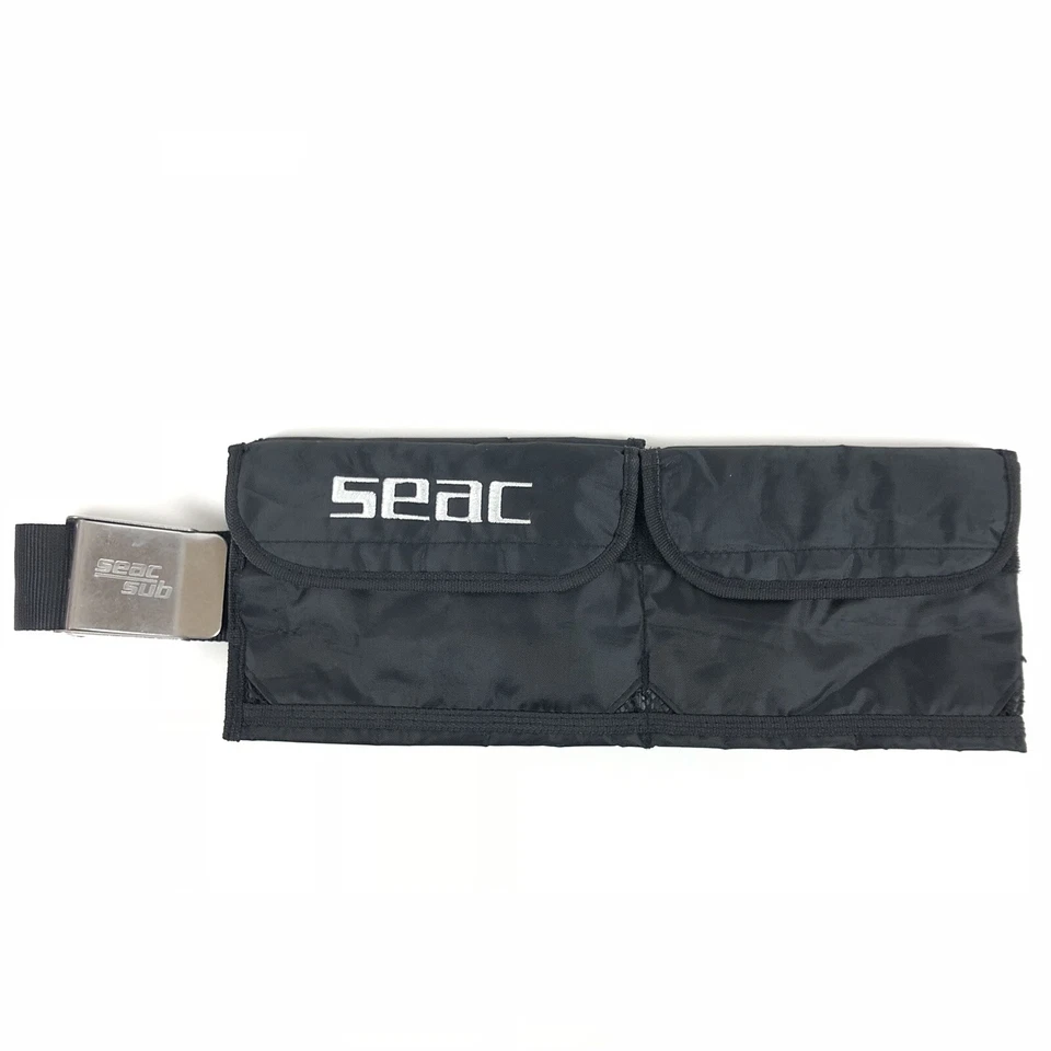 Cinturón de buceo SEAC SUB peso agua 4 bolsillos ajustable negro grande 16.1826 Foto 2 de 4