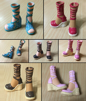 Barbie My Scene Doll Shoes Lace Up Strappy Wedge Gladiator Sandals - CHOOSE