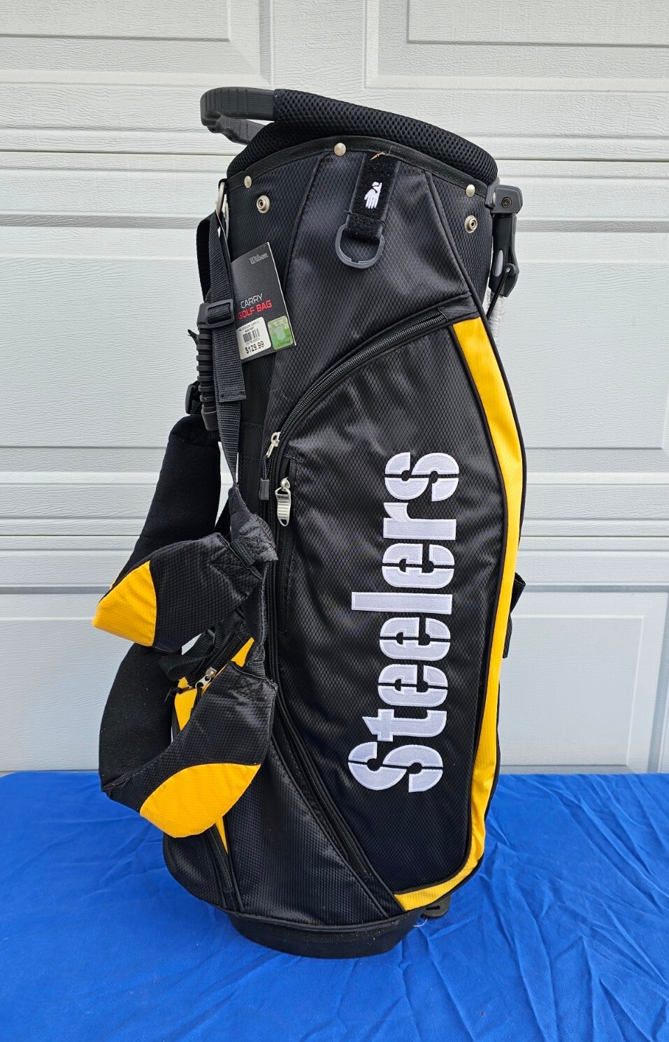 Wilson NFL Pittsburgh Steelers Golf Bag Black Yellow White, NWT eBay