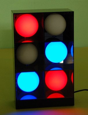 Tween Light GEMINI Lichteffekte Wechsel Blau Rot für Party LED Kugel Regal Tisch