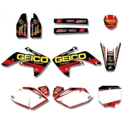 TEAM GEICO GRAPHICS DECAL STICKERS FOR HONDA CRF150R PIT BIKE DE54