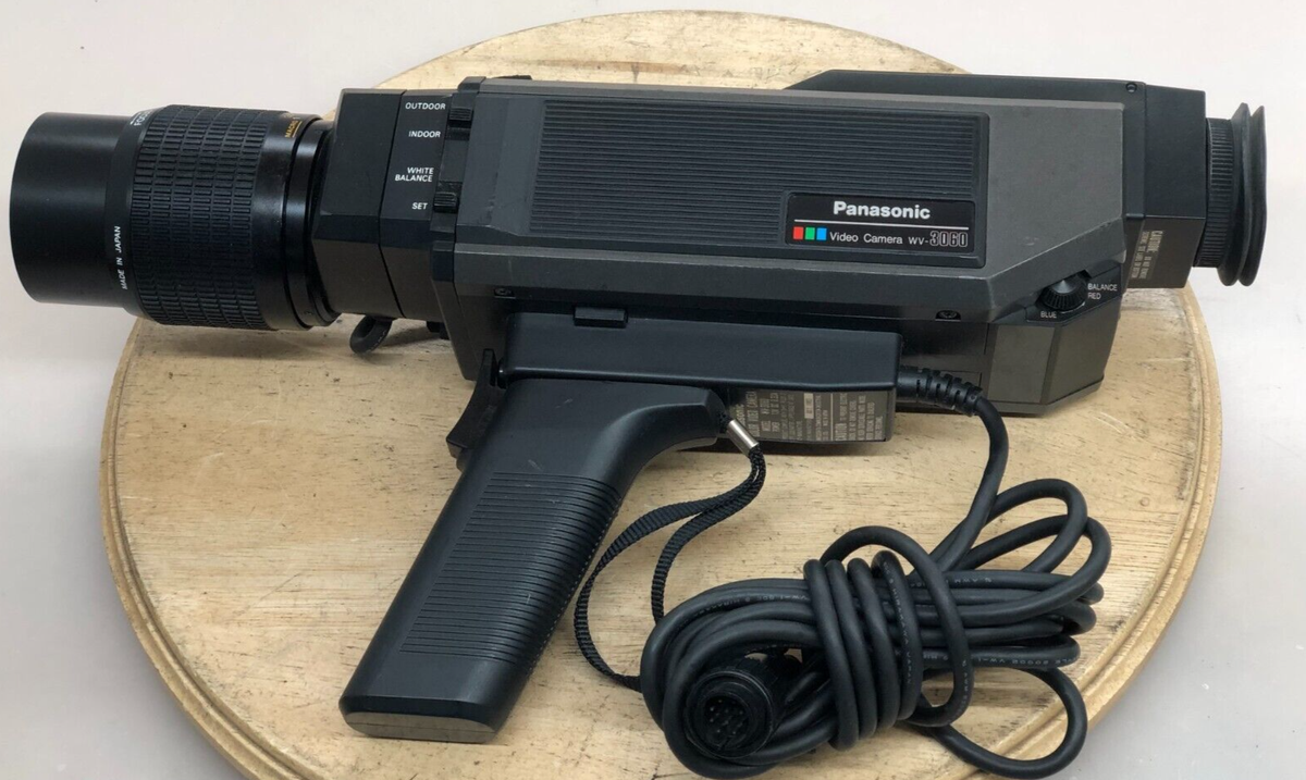 Panasonic Video Camera WV-3060 W/ Attached Cable & front wired