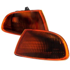 For 92-95 Honda Civic Eg Coupe 2 Door Corner Turn Signal Lights Smoked Amber