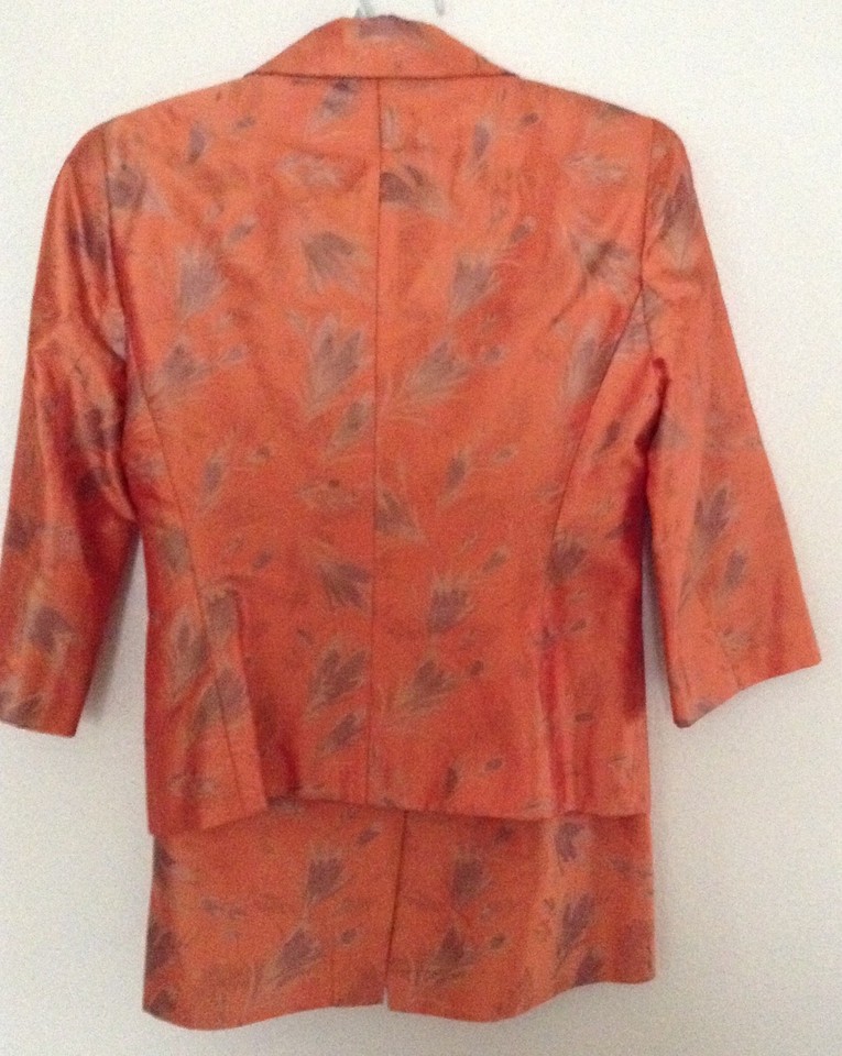 Costume Jupe-veste En Soie Bigio Collection - Taille P2 (petites), Occasion Très Bon état