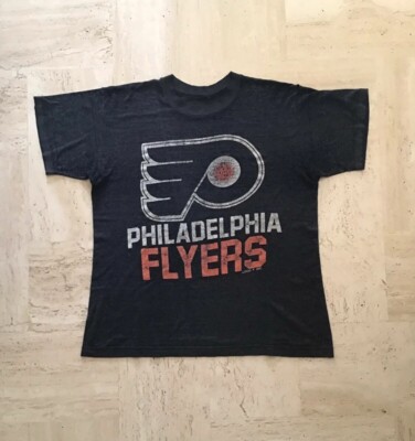 Vintage 80er Größe Small Logo 7 T-Shirt Philadelphia Flyer Single Stitch NFL 