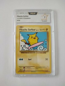Carte Pokemon Pikachu Surfeur 111 108 Rare Secrete Xy12 Evolutions Pca 7 Defaut Ebay
