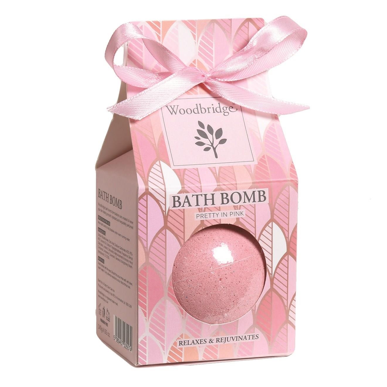 Fragranced Bath Bomb Woodbridge Pretty in Pink Cherry Blossom Scented Gift