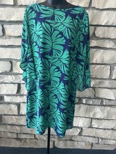 AGB Women Shift Dress 12 Flutter Sleeve 3/4 Boat Neck Boho Whimsigoth Resort