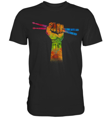 Schlagzeuger Faust Drumsticks ,Schlagzeug Drummer Musik Geschenk - Premium Shirt
