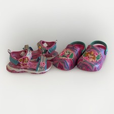 Paw Patrol Shoes Toddler Girl 9/9-10 Clog Sandal Skye Everest Pink Lot of 2 NEW