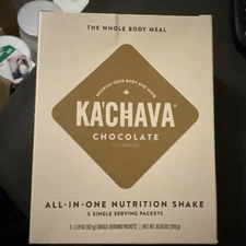 KACHAVA Chocolate THE ALL-IN-ONE NUTRITION SHAKE SMALL BAG  5 SERVINGS 10oz 310g
