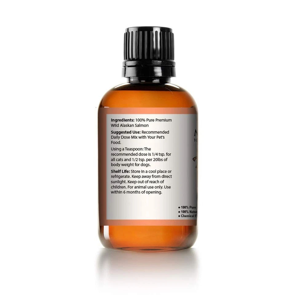 Pure Wild Alaskan Salmon Oil for Dogs & Cats - Supports Joint Function, Immun... - Imagem 2 de 3