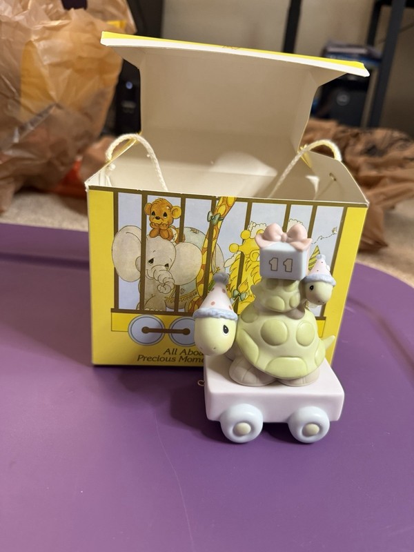 Precious Moments All Aboard Turtle Porcelain Figurine Boxed Sam Butcher 2004