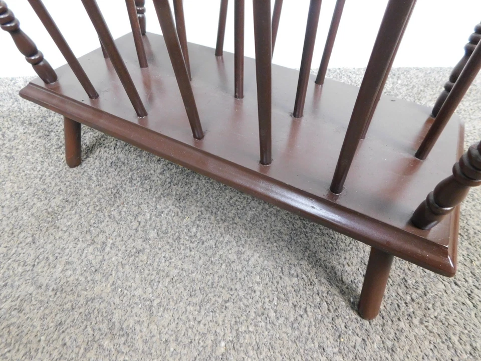 Carrito de carga vintage elegante MCM Canterbury Windsor husillos madera de cerezo Foto 4 de 4