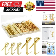 Picture Hooks, 100 Pieces Picture Hanging Kits Including 30lb and 50lb Pictur...