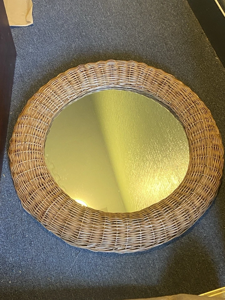 Rattan/wicker IKEA VENNA Mirror Made In 1999 Very Good Condition - image 1 of 4