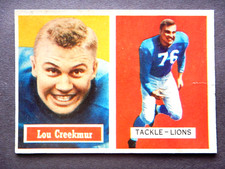 Lou Creekmur #20 Topps 1957 Football Card (Detroit Lions)