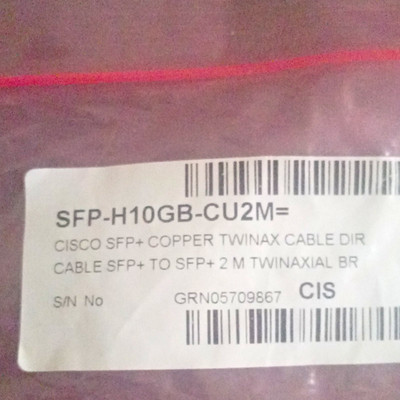 Cisco SFP-H10GB-CU2M= 10G SFP+/SFP+ DAC Twinax Direktanschlusskabel 2 m