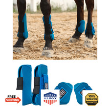 Harrison Howard Horse Tendon Boots Open Front/Fetlock Boot for Horse Protective