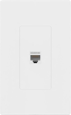 Port Screwless Wall Plate with CAT6 RJ45 Keystone Jack Module