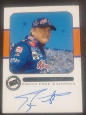 2001 Terry Labonte Press Pass Signings Autograph