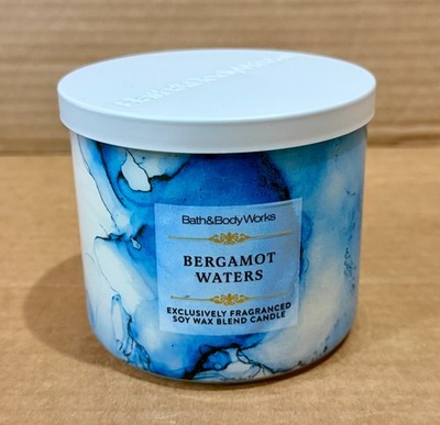 Bath & Body Works BERGAMOT WATERS 3-Wick Scented Candle 14.5 oz