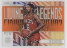 2019-20 Panini Illusions Living Legends Orange Julius Erving #4 HOF 06rp