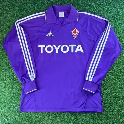 Hidetoshi Nakata - Fiorentina 2004 Official Long Sleeve Jersey Shirt Kit - M -