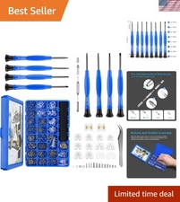 Professional Eyeglass Repair Kit with Compact Screw Box & Multi-Functional Tools