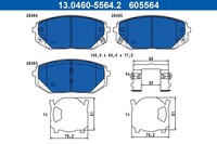 Bremsbelagsatz Scheibenbremse ATE 13.0460-5564.2 FüR Hyundai Tucson NX4E NX4A
