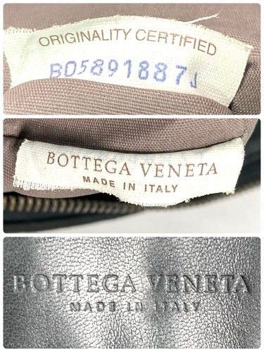 Bottega Veneta Intrecciato Leather Clutch Black Handbag Document Case - 第 20/20 張圖片