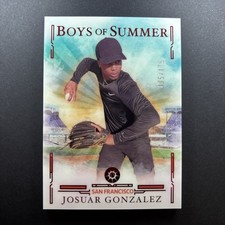 Panini Boys of Summer Josuar Gonzalez San Francisco Giants Rookie Red 95/175