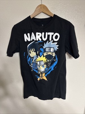 VINTAGE Naruto Shippuden Shirt Adult Small Black Japanese Anime 2007 Mens