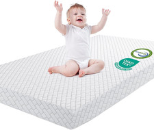 Dual Sided Memory Foam Pack and Play Mattress with Removable Cover 38"x26