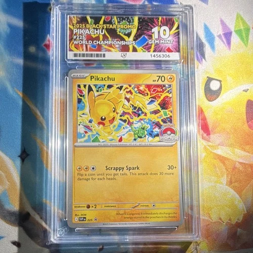 Pikachu 2025 SVP Scarlet & Violet Promo #225 Holo ACE Graded 10 WC