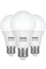 Vanke E27 Screw LED Bulb,  2700K , 60 Watts Energy rating F 806 lumen pack of 3