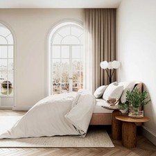 Image of Bedeck of Belfast Fine Linens 400 TC Lux Hotel Quality Sateen Duvet Cover Set...