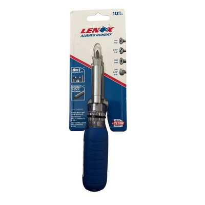 LENOX Tools Screwdriver, 10 piece 9-in-1 Multi-Tool (23932) , Blue