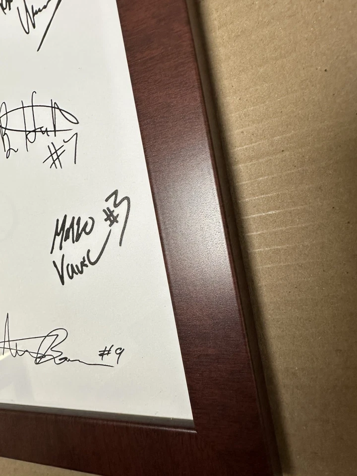 2024 US Olympic Water Polo Team Bronze Medalists Framed Picture W/ Copied Autogr - Image 3 of 3