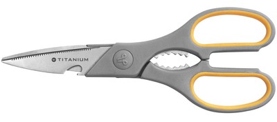 Acme United E30486 00 Titanium Super Softgrip Multifunktionsschere, 21 cm, gr...