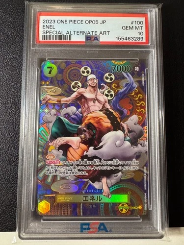 One Piece Enel Special Alternate Art Op05-100 Psa 10 Japanese
