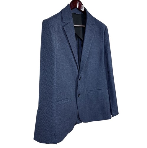 New w/ Tag Mizzen & Main Watson Suit Jacket Size Medium Regular Navy Gun Check - Picture 4 of 13