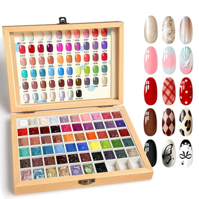 Sponge Paint Patting Gel Polish & Tools Kit, 57 Colors Ombre Nail Gradient Paint