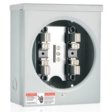 100a, 4 Jaw Meter Base Meter Socket, 600v 1 Phase 3 Wire Ringless Type, with ...