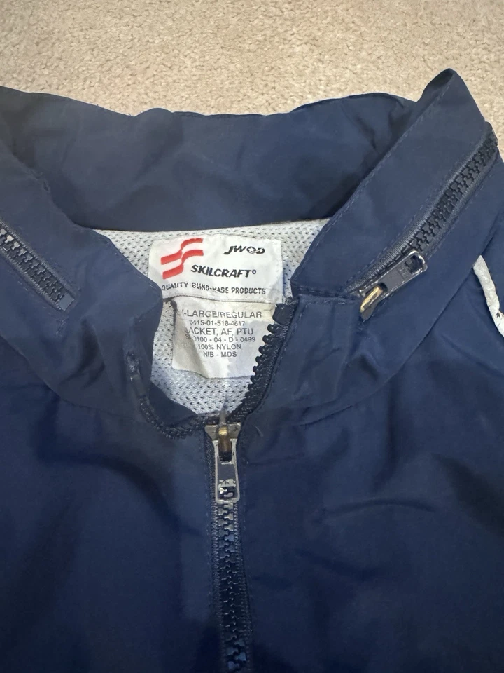 OG Air Force PT Jacket With Hood In Collar XX-Large / Regular 2XL Military USAF - Image 3 of 4