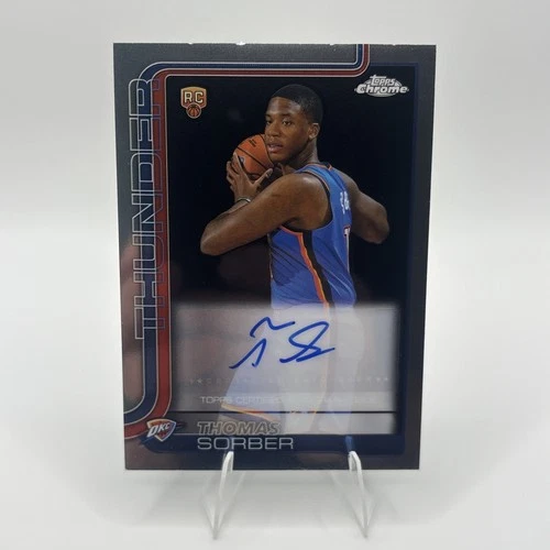 2025-26 Topps Chrome Thomas Sorber Rookie Auto TCAR-TS RC Thunder 🔥🔥🔥
